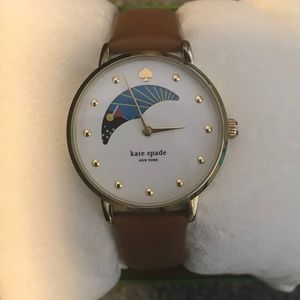 Kate Spade Watch - Luggage Moon Phase Metro Watch